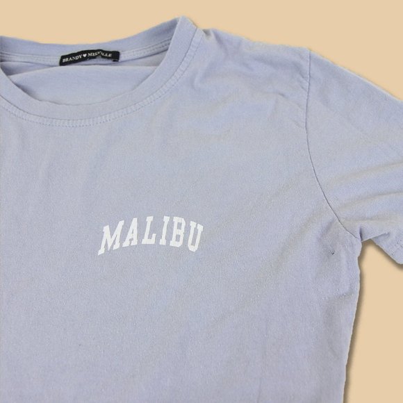 Brandy Melville Tops - Brandy Melville Light Blue Malibu Short Sleeve